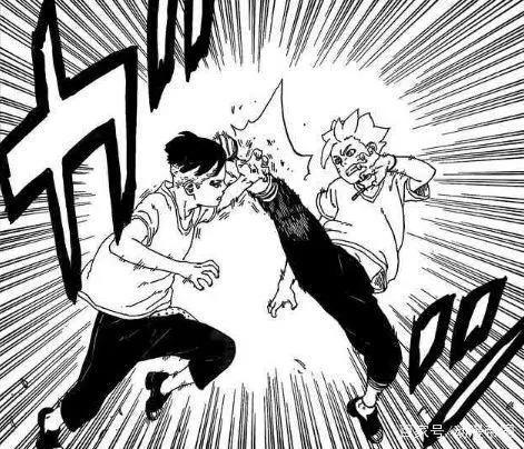 火影忍者博人传漫画第27话：博人VS大Boss川木，鸣人出来阻止战斗