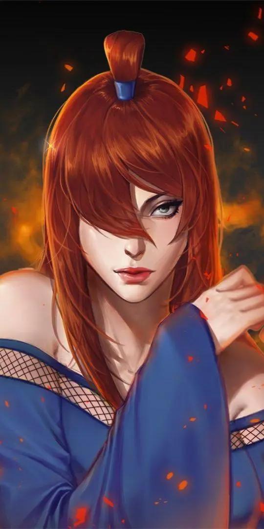 《火影忍者》照美冥，和卡卡西同龄，最美女村长，全面屏壁纸