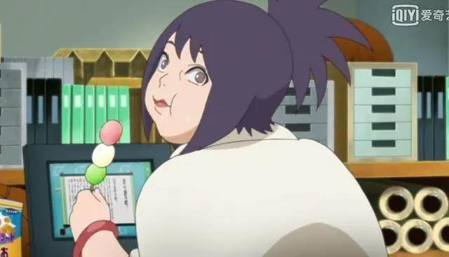 火影博人传中照美冥初次露面，身材严重发福，快赶上御手洗红豆了