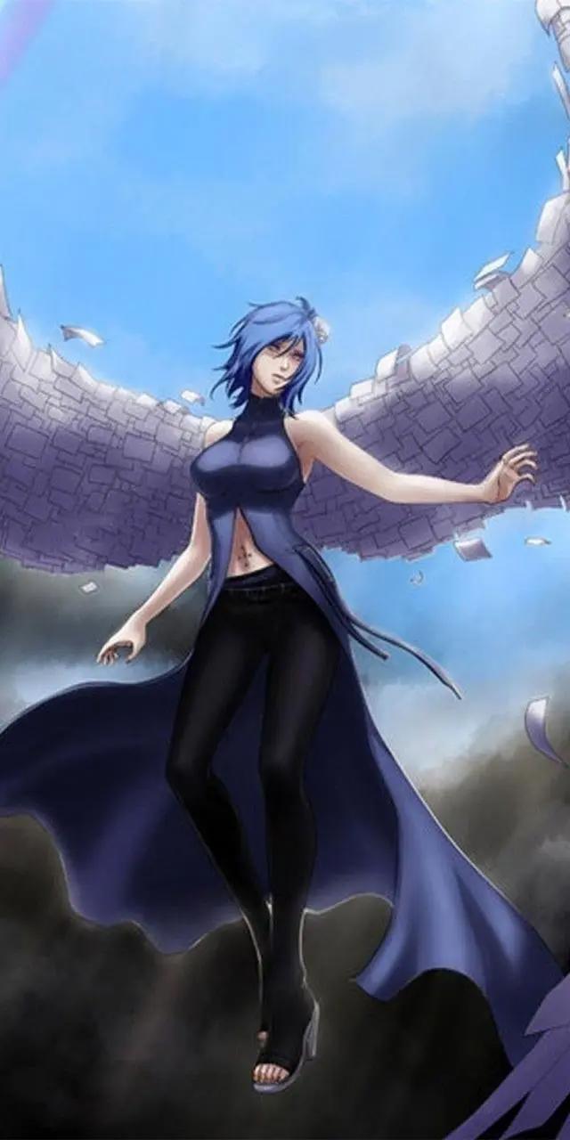 《火影忍者》小南，晓之花，心里藏着天使，动漫全面屏壁纸分享