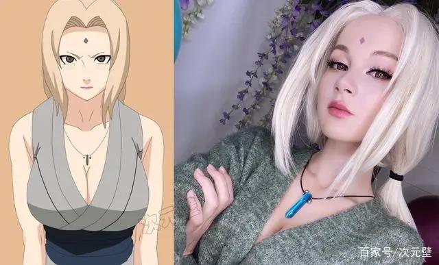 小姐姐cos火影忍者7个角色，一会儿变雏田，一会儿变纲手，太惊艳