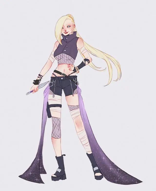 《火影》外国画师绘出火影女性角色，风格大转变，香磷有点美哦