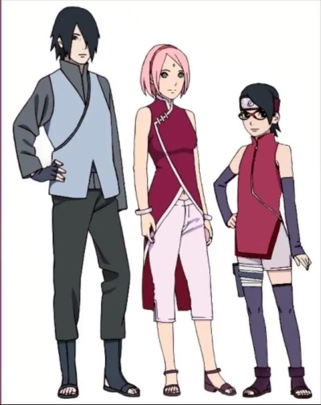 博人传：佐樱一家未来的颜值变化，佐助不老神颜，小樱逆生长