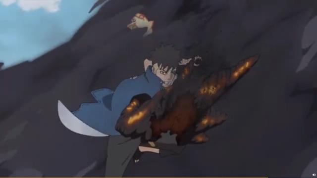 博人传198集：鸣人大战壳组织成员迪鲁达，川木为救向日葵而断臂