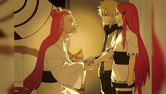 火影忍者：波风水门和漩涡玖辛奈高甜瞬间，最后一张鸣人哭了