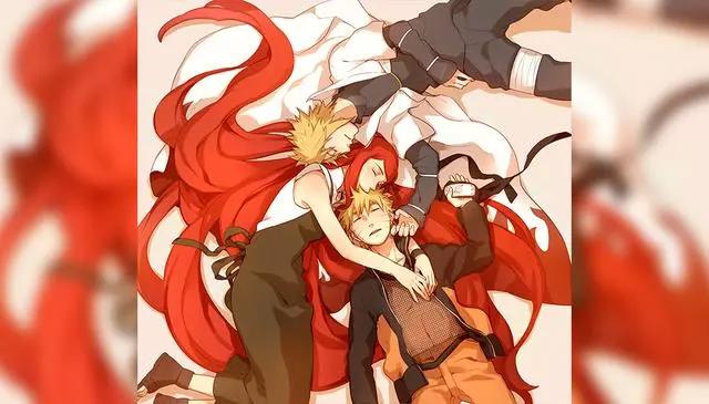 火影忍者：波风水门和漩涡玖辛奈高甜瞬间，最后一张鸣人哭了