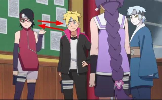 火影忍者：博人传49集，班长羡慕博人和佐良娜关系特好，巳月赞同