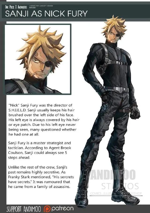 东方和西方漫画的结合，当航海王跨界成为“复仇者联盟”团队