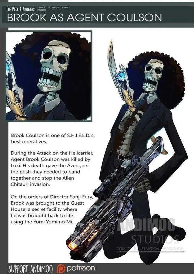 东方和西方漫画的结合，当航海王跨界成为“复仇者联盟”团队