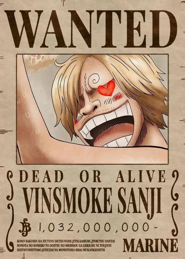 海贼王：草帽海贼团最新悬赏金海报分享