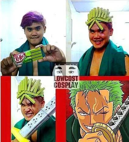 还原度极高的《海贼王》cosplay来一波，一块面包神还原路飞！