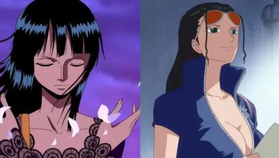 草帽海贼团成员过去与现在对比，乔巴可爱了不少，罗宾去了美白