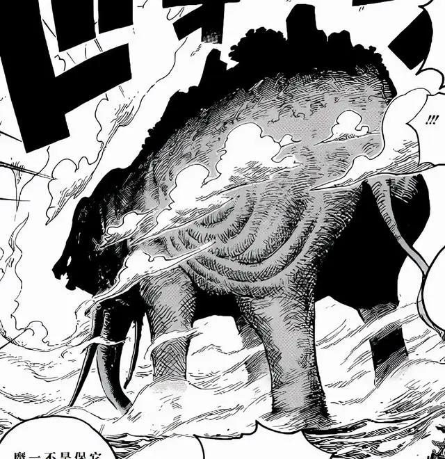 海贼1037话追加情报，巨大黑影是象主，世界政府出手，阿金来了？