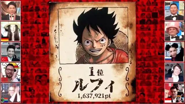 全球首届《海贼王》角色人气公布，娜美第3名，第一名果然是他