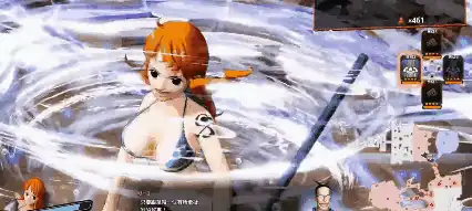 海贼无双4：娜美乔巴罗宾弗兰奇的技能动作