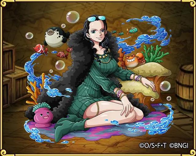 妮可·罗宾生日！官方壁纸和画师的美图对比，后者满满的欧美风