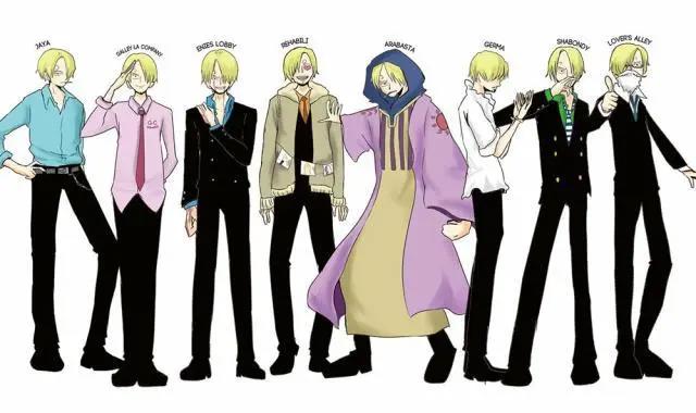 海贼王:山治的39种换装形象,他不止是一名绅士,还是个女装大佬