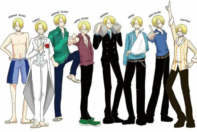 海贼王:山治的39种换装形象,他不止是一名绅士,还是个女装大佬