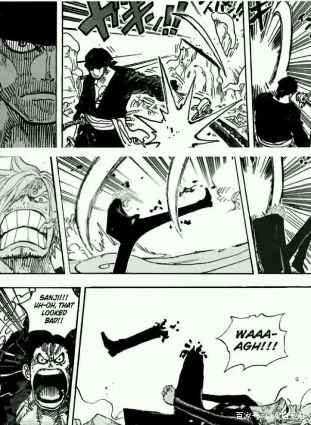 《海贼王》：山治PK索隆，他的腿瞬间被打断，高下立分