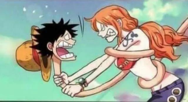 瞎话海贼王：路飞又惹娜美生气了，当娜美生气时，路飞亲上了娜美