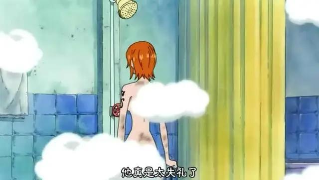 海贼王：娜美洗澡享受纯天然沐浴设备，还好这次山治不在