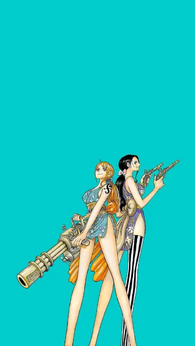 《海贼王》娜美和罗宾，姐妹同框即是福利