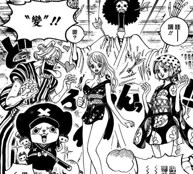 海贼王漫画921解读：福利满满的娜美忍者装让人绝望的凯多能力