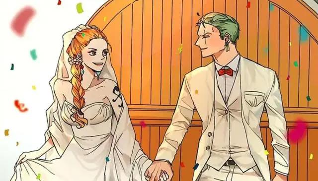 海贼王：娜美的婚纱照，五次是和山治结婚，第二张女孩子都想要