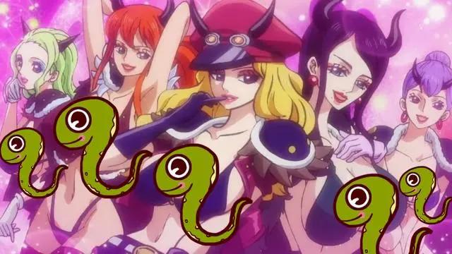 海贼王984集，鬼岛上演“泳装Part”，除了罗宾娜美，还有5位美女