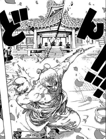 海贼王909话更新，索隆掉线3年终回归，开局一把刀，装备全靠抢！