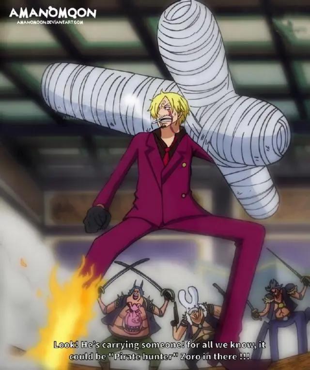 海贼王1012话,突然get到了索香CP的快乐,十字架索隆惊艳了众人