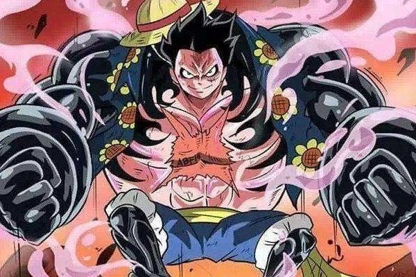 海贼王：路飞五档形象公布，全身覆盖黑色霸气，与卡二和之国碰面