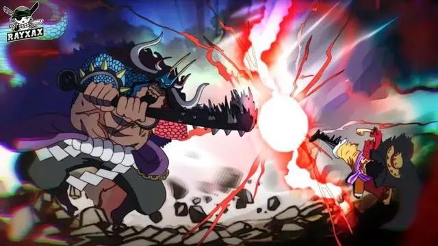 海贼王1026话，路飞凯多霸王色碰撞撕裂天空，路飞正式封皇