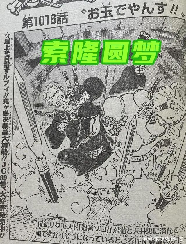 海贼王1016漫画：尾田充当圆梦大师，娜美使用四皇的招式。