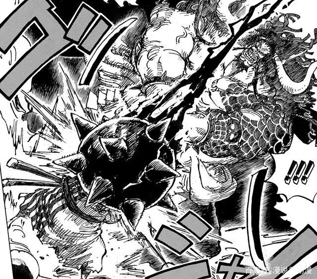 海贼王1015：锦皇诞生，吃下凯多一棒仍有意识，路飞御田甘拜下风