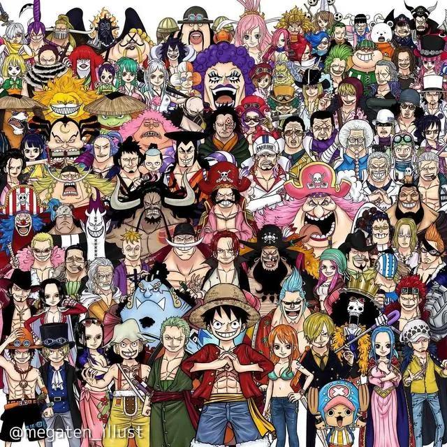 《海贼王》100位角色神图，你能认出几个？