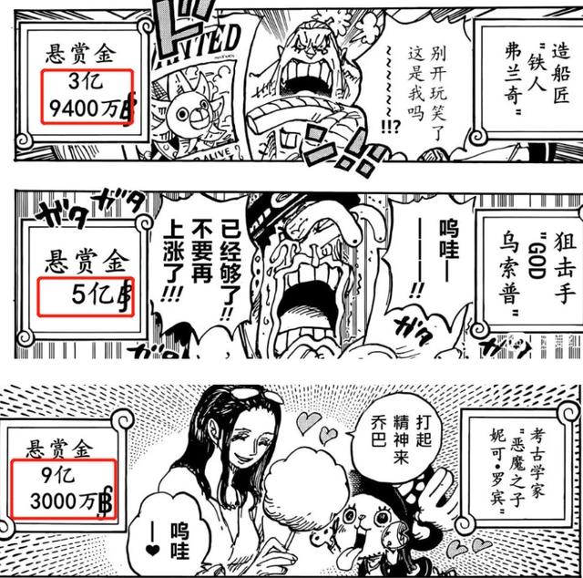 《海贼王》最新悬赏令公布！路飞成为新“皇”，乔巴悬赏终于破千