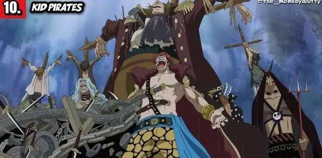 海贼王：十大海贼团排名，罗杰海贼团不是第一，黑胡子海贼团倒数