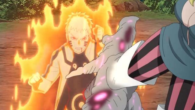 博人传198集，迪鲁达碾压九尾鸣人，激光炮 再生腿，鸣人被压着打