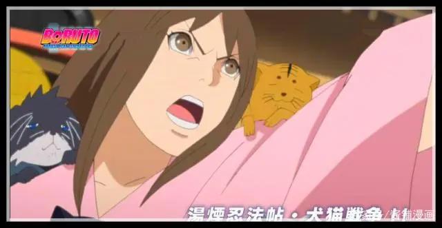博人传107集：犬冢牙与养忍者猫的女友打架，志乃曾送奇怪的图鉴