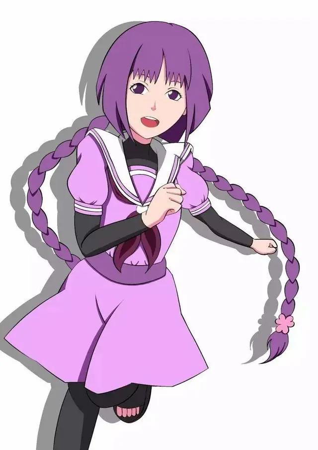 博人传有望当上下一任太子妃的筧堇，紫发班长从头到脚都那么可爱