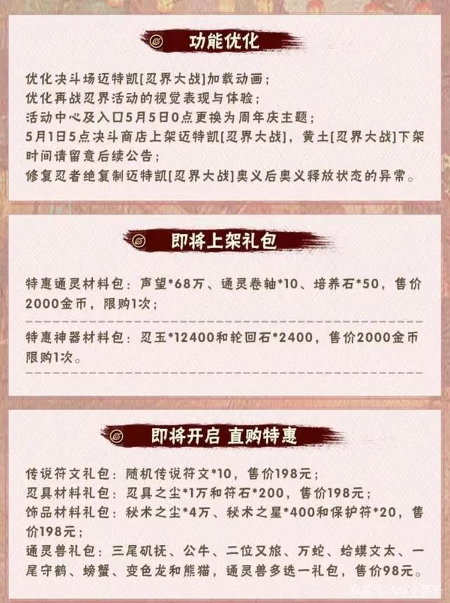 周年庆再送海量金币，许愿宝库返场六个忍者，大和最低680点券！