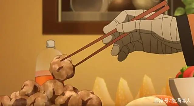 博人传中出现的八种美食,鸣人最喜欢雏田的肉丸子,博人最爱汉堡