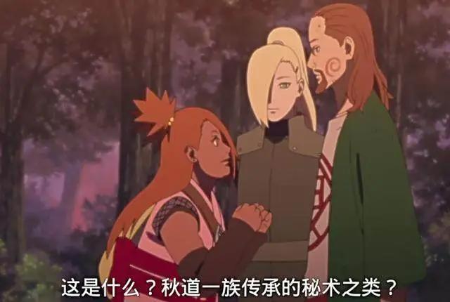 火影中蝶蝶终于找到型男老爸，发现仍是丁次，求着学习家族秘术