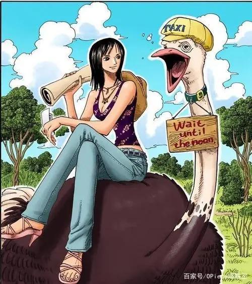 海贼王漫画扉页之罗宾酱！请查收一枚可爱又腹黑的草帽女神