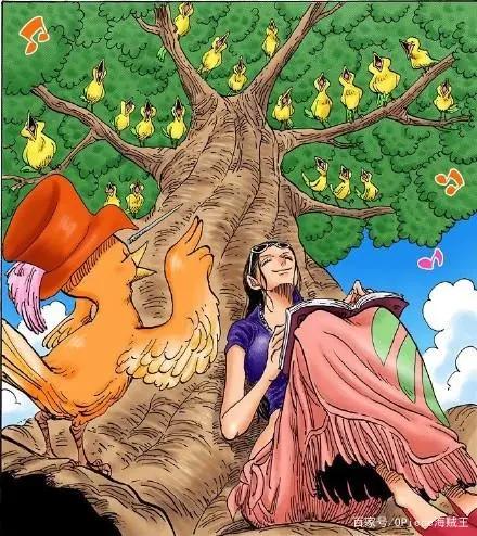 海贼王漫画扉页之罗宾酱！请查收一枚可爱又腹黑的草帽女神