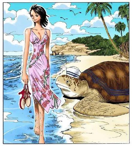 海贼王漫画扉页之罗宾酱！请查收一枚可爱又腹黑的草帽女神