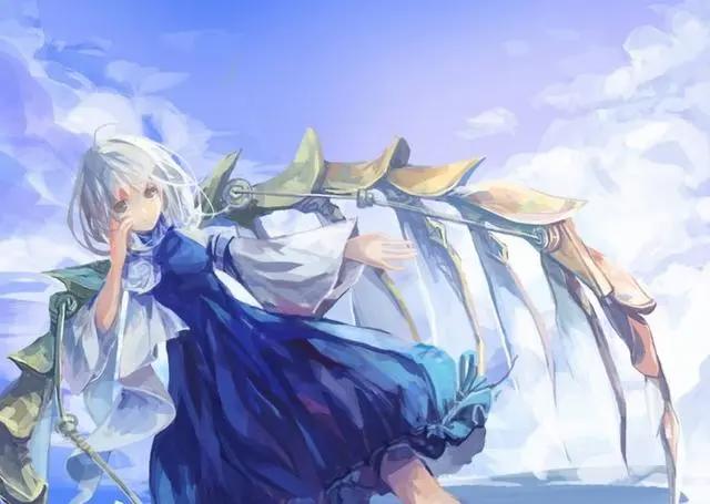唯美动漫壁纸：蓝色系列，海天一色，梦幻奇景！