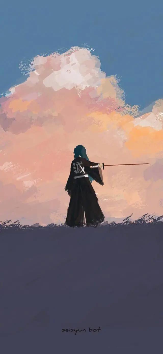 一组清新养眼的动漫风插画壁纸，高清全面屏