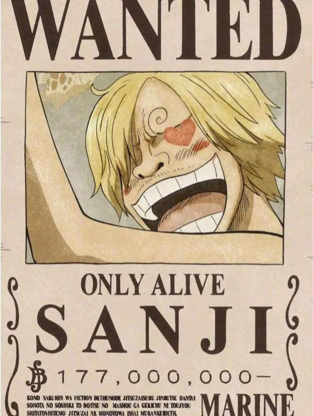 来看看草帽海贼团各人悬赏金都变多高了！